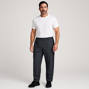 Adidas Men's Gray XL Track Pants Joggers with Zippered Pockets & Ankle Cuffs